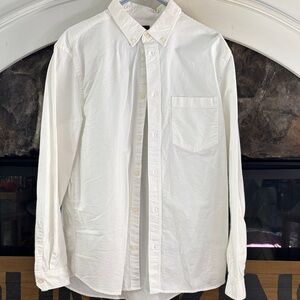 H&M White Casual Regular Fit Button Down Shirt size Large
